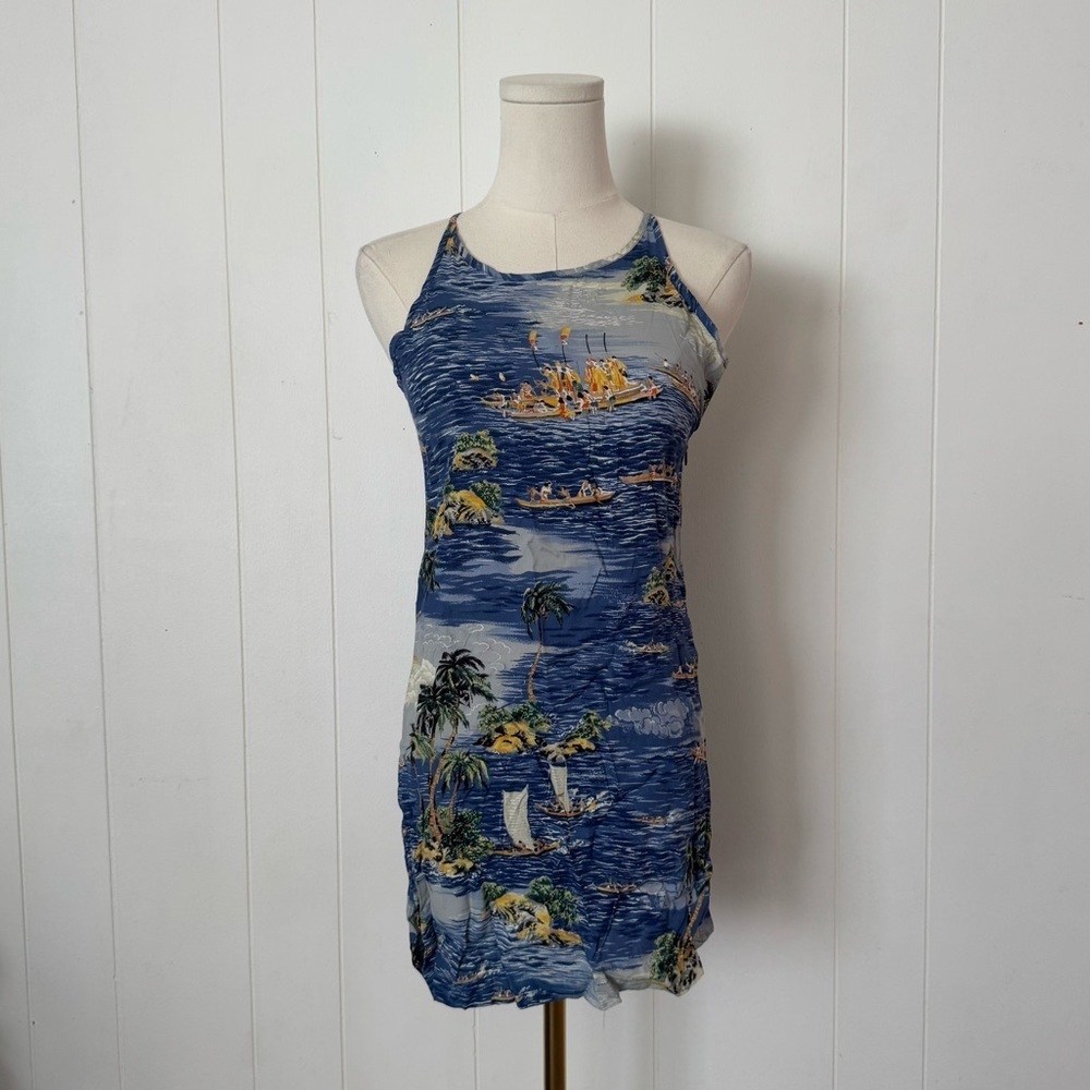 Vintage GAP Hawaiian Racerback Mini Dress